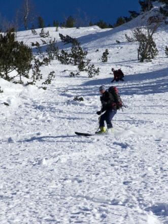 Auch die Abfahrt verlangt volle Konzentration.