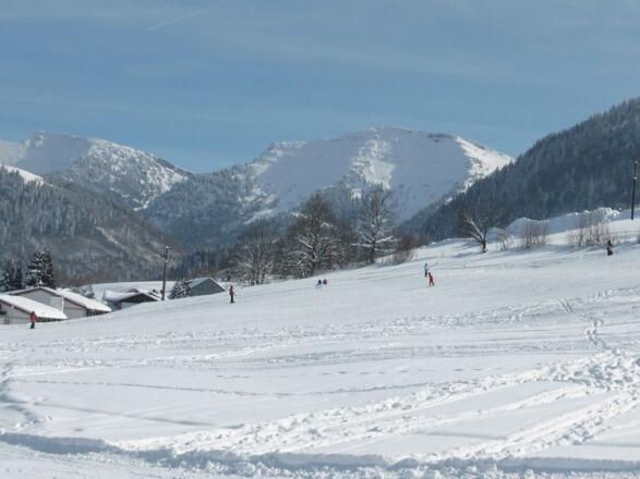Kirchhanglift mit Hochgrat im Hintergrund