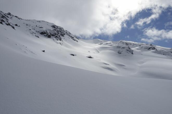 Der weitere Aufstieg Richtung Rastkogel