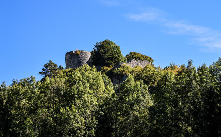 Die Burgruine Karlstein, Bad Reichenhall