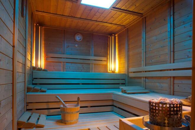 Sauna mit Lichthimmel