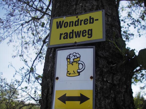 Schild Wondrebradweg