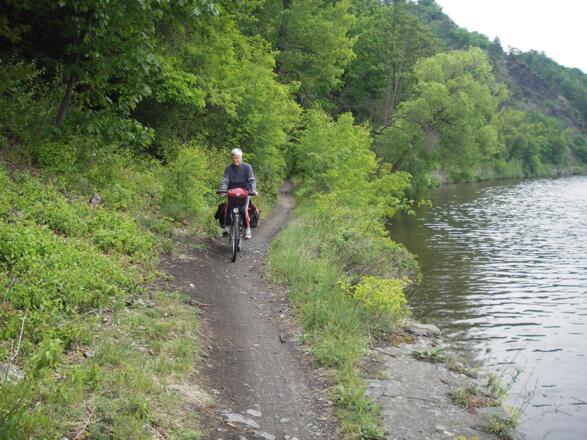 Radeln an der Moldau