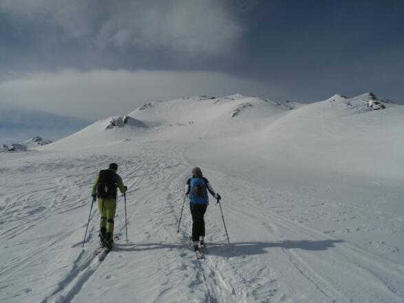 langsam kommt der Rastkogel näher