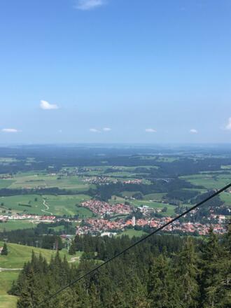 Blick aus der Alpspitzbahn