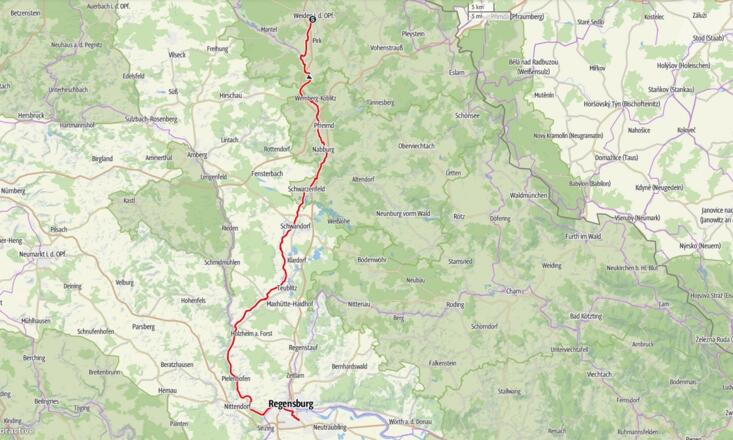 Tag 15, Weiden - Regensburg, 105 km