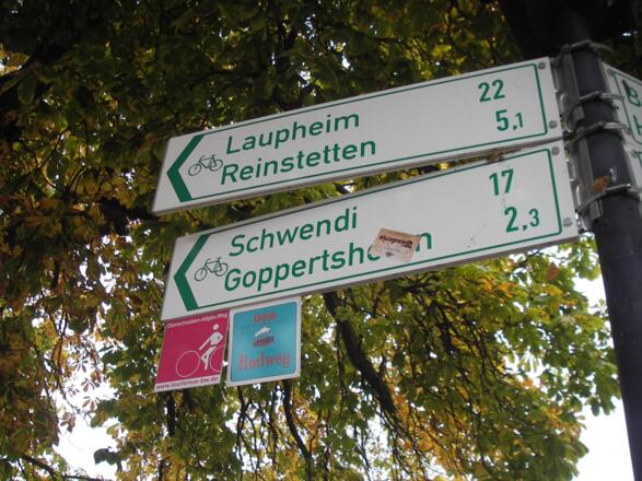 Tafel Radweg Öchsle