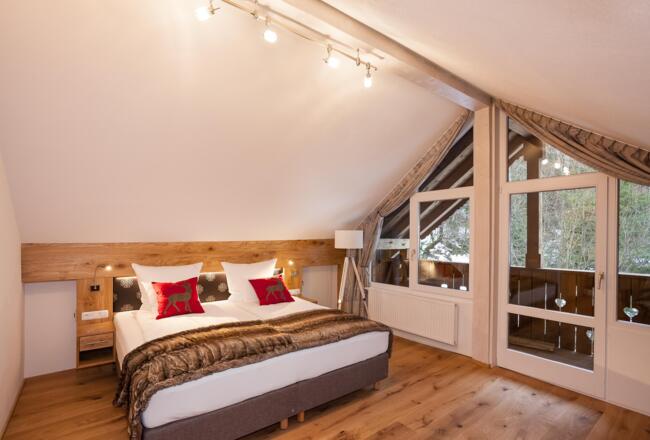Gipfelsuite Schlafzimmer