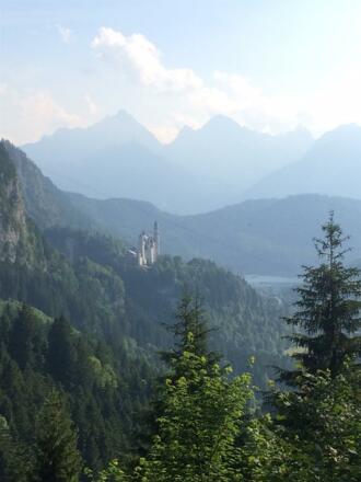 Blick auf Schloss Neuschwanstein