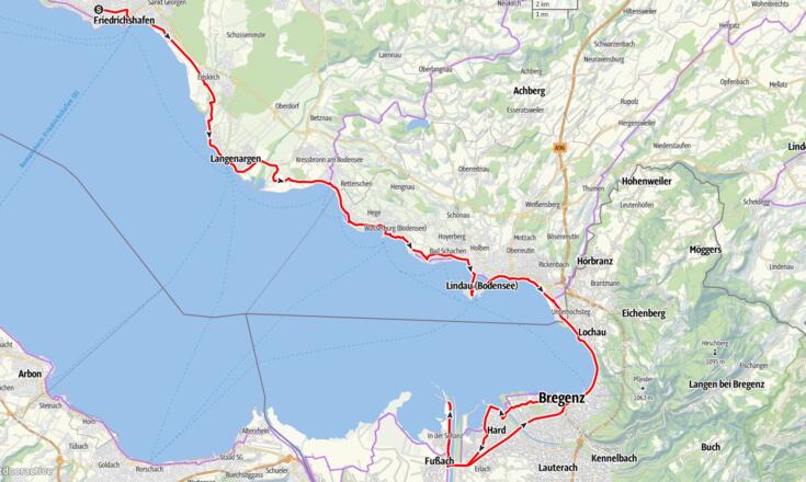 Tag 13, Friedrichshafen - Bregenz, 59 km