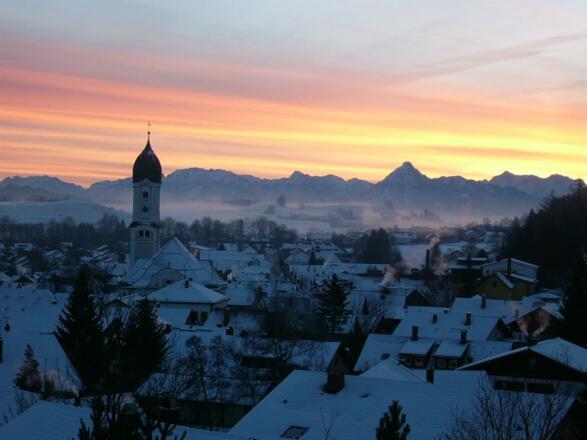 Sonnenaufgang im Winter