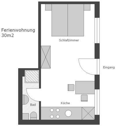 Umriss - Ferienwohnung 1