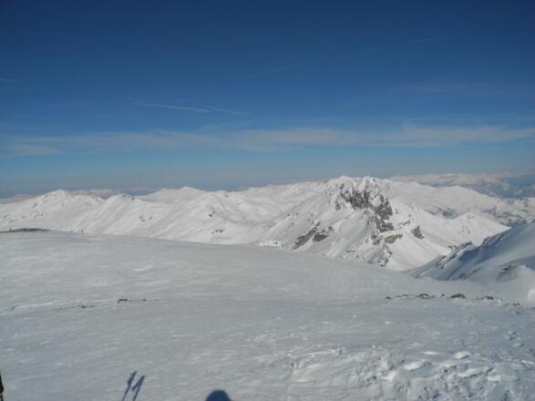 Blick auf die Berge der nächsten Tage