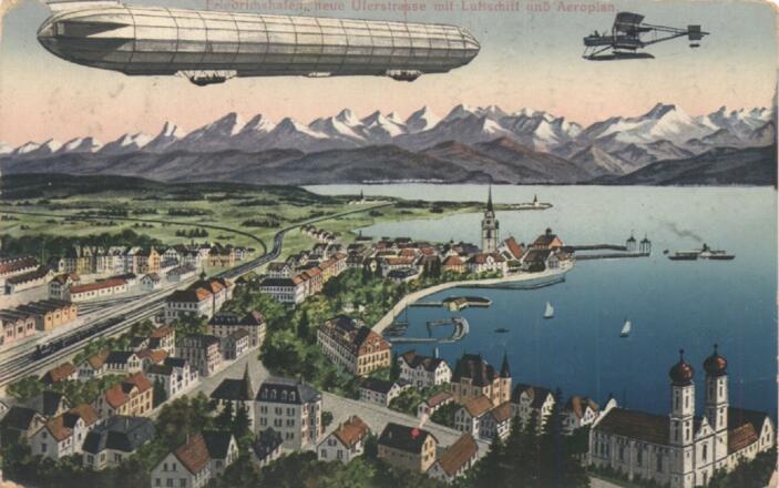 Postkarte Friedrichshafen aus 1916
