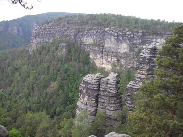 Felswände Böhmische Schweiz