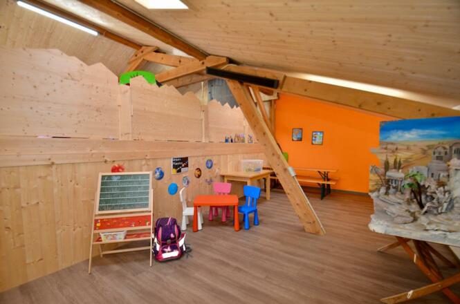 Erlebnisstodl beim Ferienhaus Ban Brösign für Kinder von 0-8 Jahre
