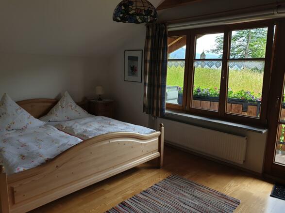 Ferienwohnung Grünten Schlafzimmer