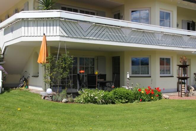 Terrasse der Ferienwohnung