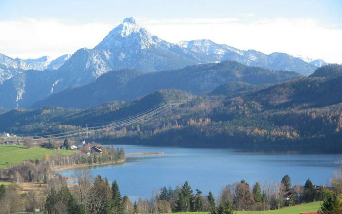 Aussicht von unseren Ferienwohnungen im Frühjahr