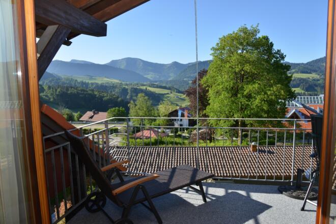Blick vom Balkon Wohnung Nagelfluh