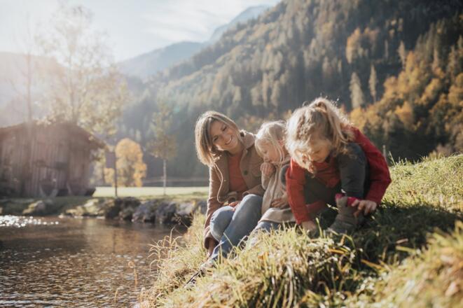 Pause an der Saalach