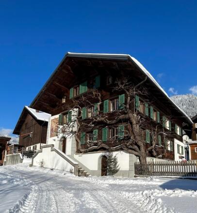 Haus Mangard im Winter