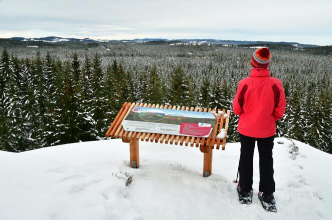 Lehrmüller-Mauer _ Panoramakarte - Blick über das Tannermoor
