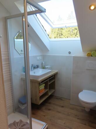 Badezimmer in Ferienwohnung "Hühnerstall".