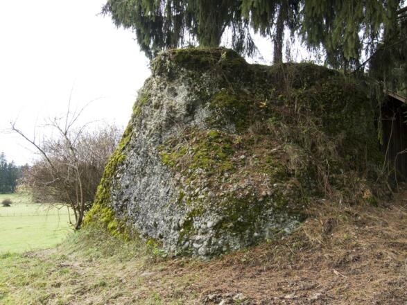 Findling am Nordufer des Rottachsees