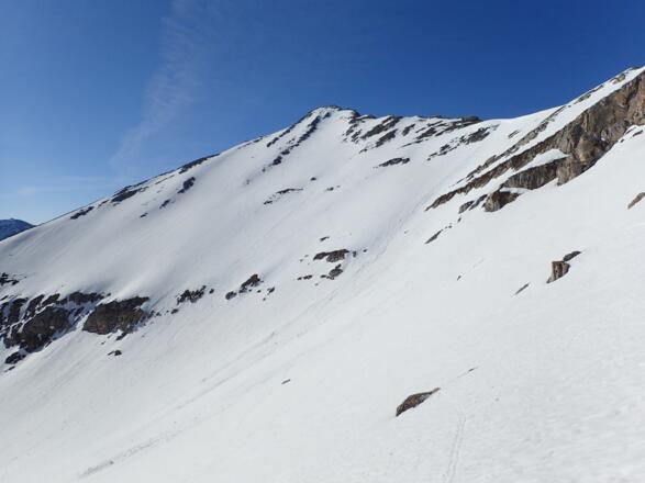 Gr. Kesselspitze Nordflanke, bei gutem Schnee lohnende Abfahrt