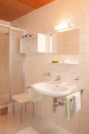 Dusche WC Appartement Kapellsee