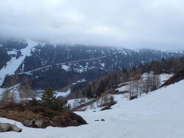 In Obertauern häufig: Hochnebel drückt aus dem Lungau herüber