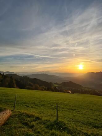 Aussicht Parzelle Hünegg