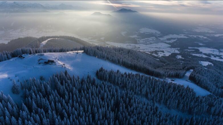 Hörnle Hütte in Winter