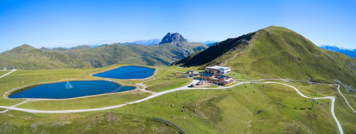 Speicherseen am Wildkogel bei der Smaragdbahn Bergstation