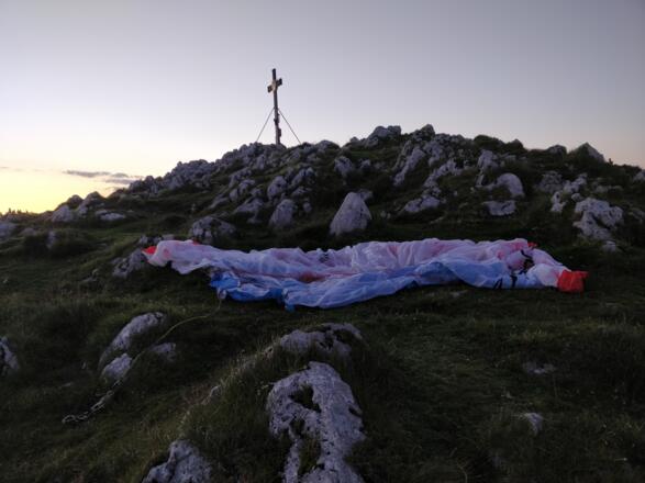 Startplatz am Hochstaufen nur für geübte Gletischirmpiloten