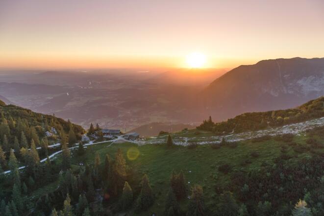 Schlegelmulde bei Sonnenaufgang