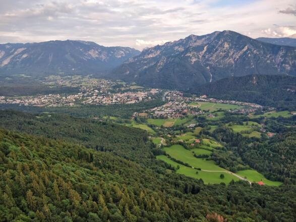 Flug von der Zwieselalm
