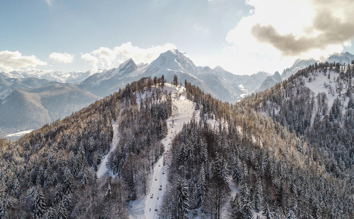 Der Götschenkopf, im Hintergrund der Watzmann © Christoph Göttges
