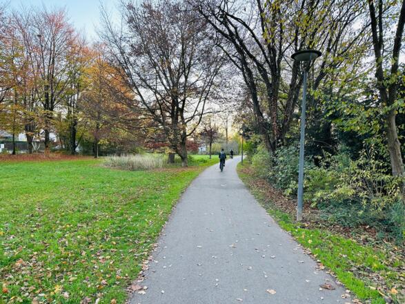 Radweg an der Friedenspromenade