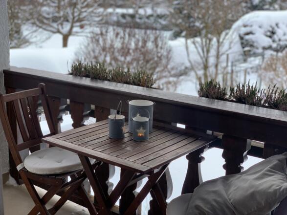Balkon Winter