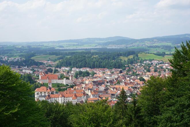 Blick auf die Füssener Altstadt