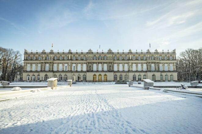 Schloss Herrenchiemsee im Winter