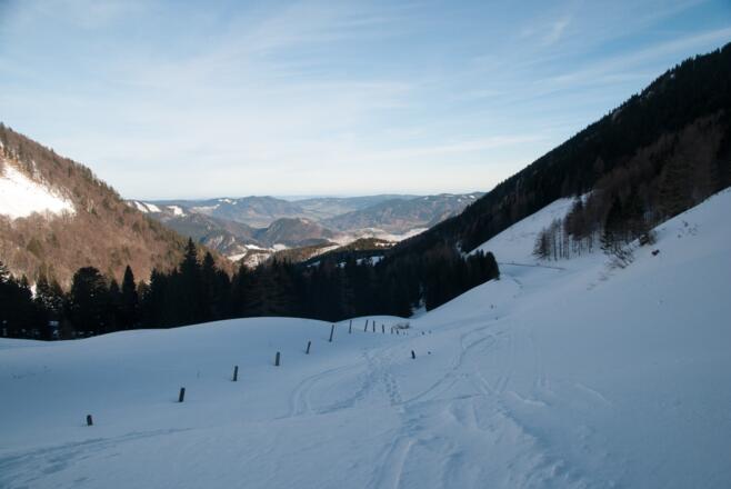 Blick von der Stubneralm ins Salzkammergut