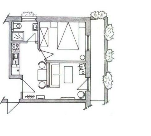 Grundriß FeWo 1
