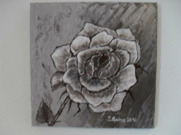 Bild Rose gemalt