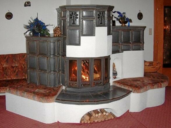 Haus Marita - Gemütlicher Aufenthaltsraum, Kamin