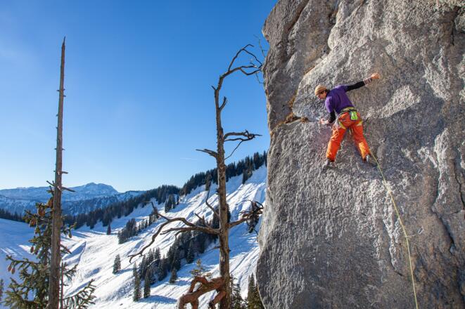 Klettern mit Aussicht in „Synkopia“ (7) auf dem Balkon