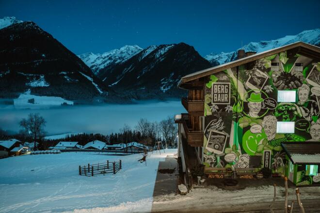 BergBaur Mural Winter