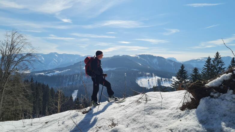 Ausblick nach Süden vom Grat